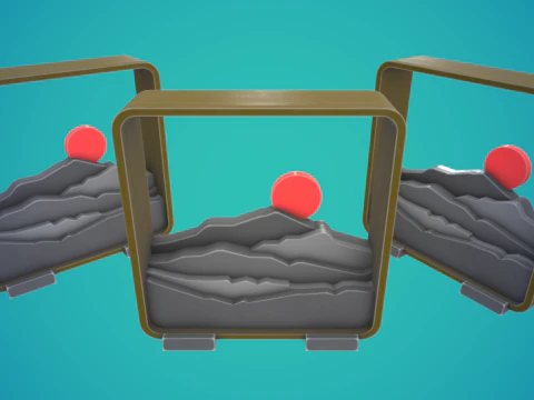 Набір моделей для 3D-друку Sunset Tablestop 3D Принт Модель