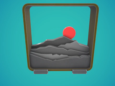 Sunset Tablestop 3D print model kit 3D Print Model