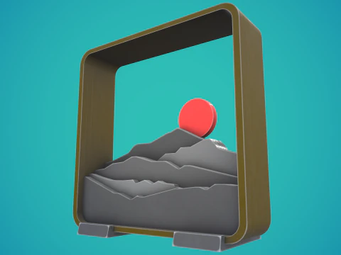 Sunset Tablestop 3D print model kit 3D Print Model