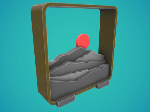 Sunset Tablestop 3D print model kit 3D Print Model