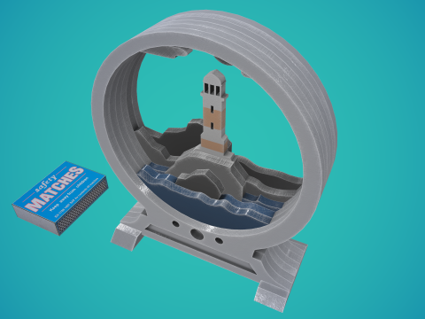 Night Lighthouse 3D print model kit 3D 프린트 모델