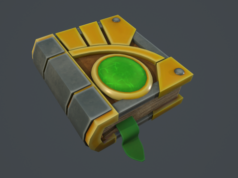 Magic Book of Magic 3D Modell