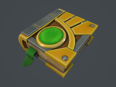 Magic Book of Magic 3D Model