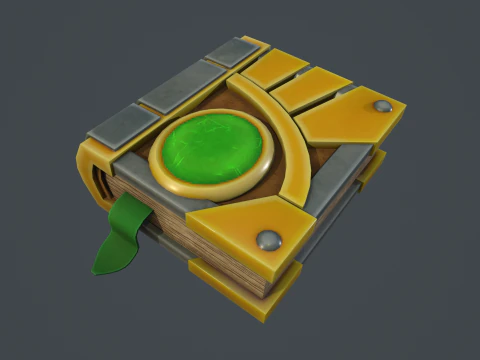 Magic Book of Magic 3D Model