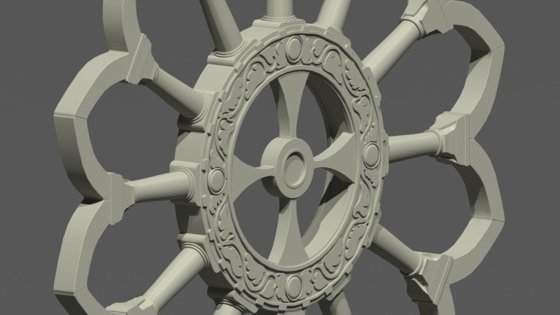 Italian Church Cross High poly 3D Модель .c4d .max .obj .3ds .fbx .stl .blend 