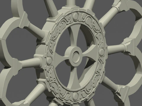 Igreja Italiana Cruz High Poly Modelo 3D