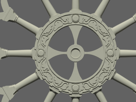 Italian Church Cross High poly 3D Модель