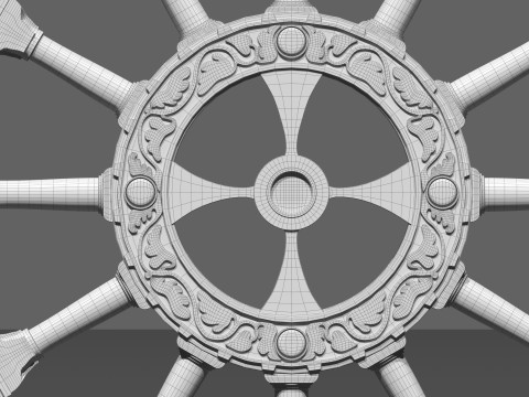Italian Church Cross High poly 3D Модель