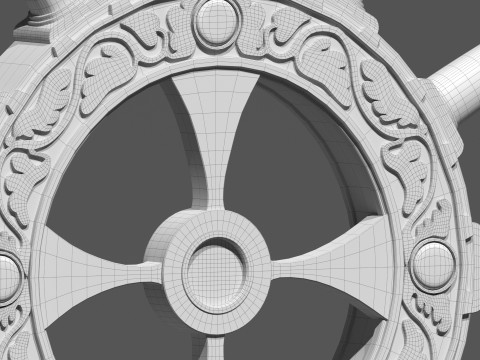 Italian Church Cross High poly 3D Модель