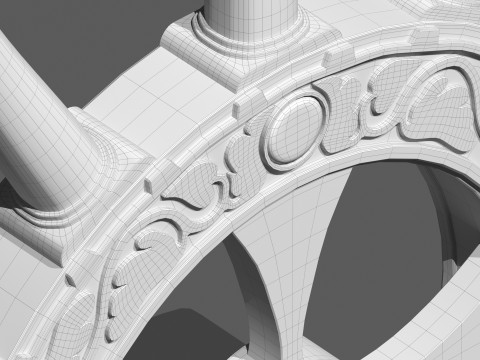 Italian Church Cross High poly 3D Модель