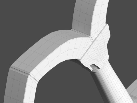 Italian Church Cross High poly 3D Модель