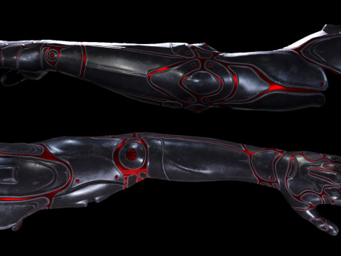 Cyberpunk character 3D Modell