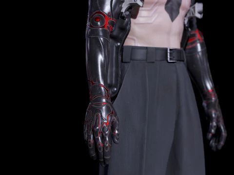 Cyberpunk character 3D Model