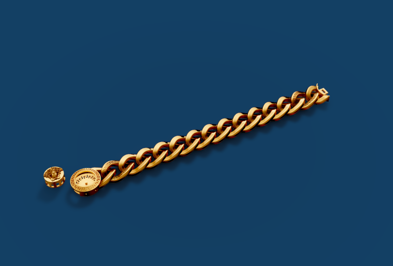 Versace Medusa bracelet 3D 模型 .c4d .max .obj .3ds .fbx .stl .blend 
