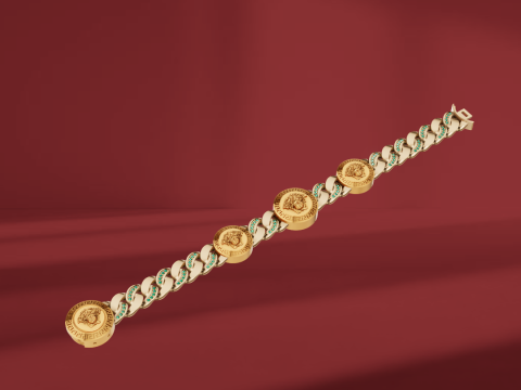 Versace Medusa bracelet 3Dモデル