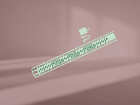 Cuban bracelet 3D Model