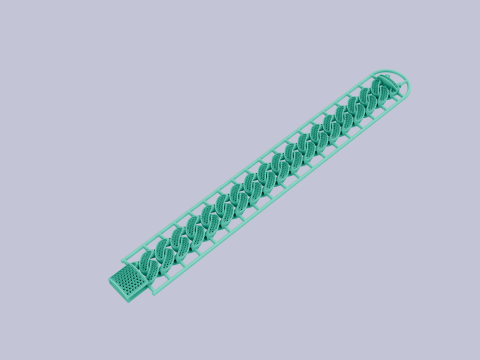 Hip-hop diamond bracelet 3D 模型