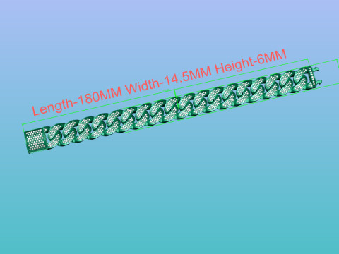 Hip-hop diamond bracelet 3D 模型