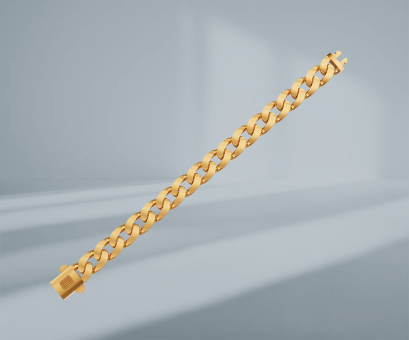 Cuban bracelet 3D Модель .c4d .max .obj .3ds .fbx .stl .blend 
