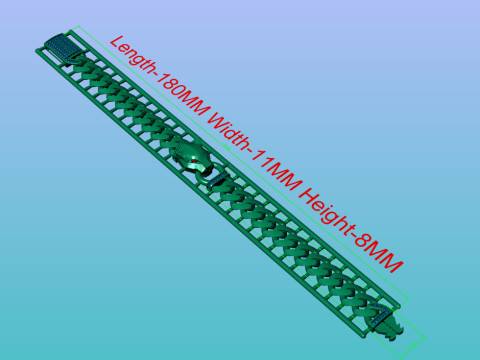 Panther cuban bracelet 3D 模型