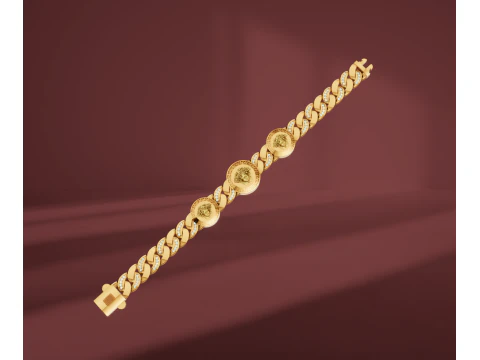 Pulseira Versace Medusa Modelo 3D