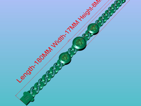 Versace Medusa bracelet 3D Model