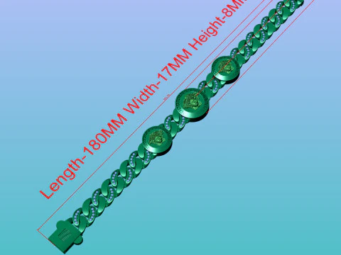 Versace Medusa bracelet 3D Model