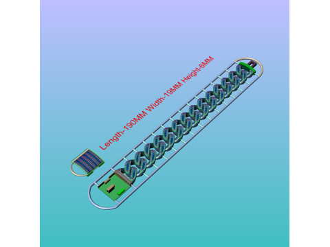 Hip-hop diamond bracelet 3D मॉडल