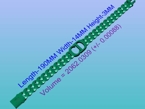CD logo bracelet 3D Model