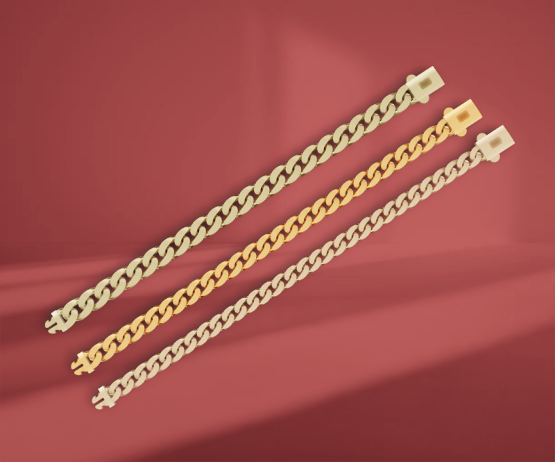 Hip-hop diamond bracelet 3D Model .c4d .max .obj .3ds .fbx .stl .blend 