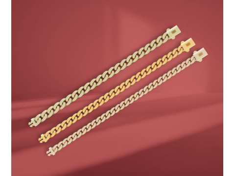 Hip-hop diamond bracelet Modello 3D