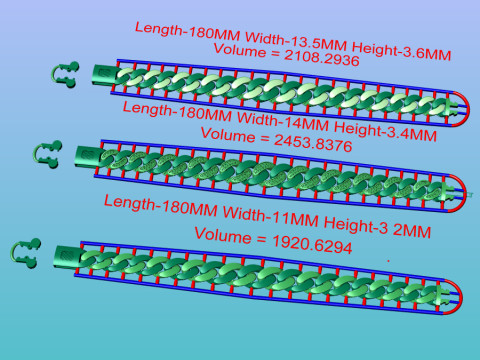 Cuban bracelet Model 3D