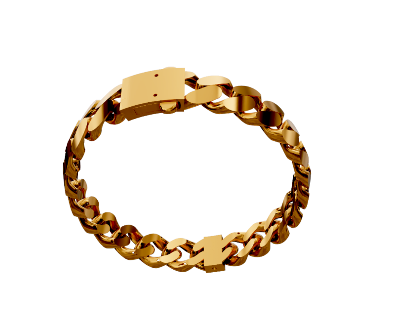 Cuban bracelet Modello 3D .c4d .max .obj .3ds .fbx .stl .blend 