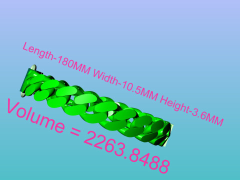 Cuban bracelet Modello 3D