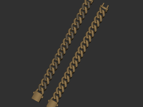 Cuban bracelet Modello 3D