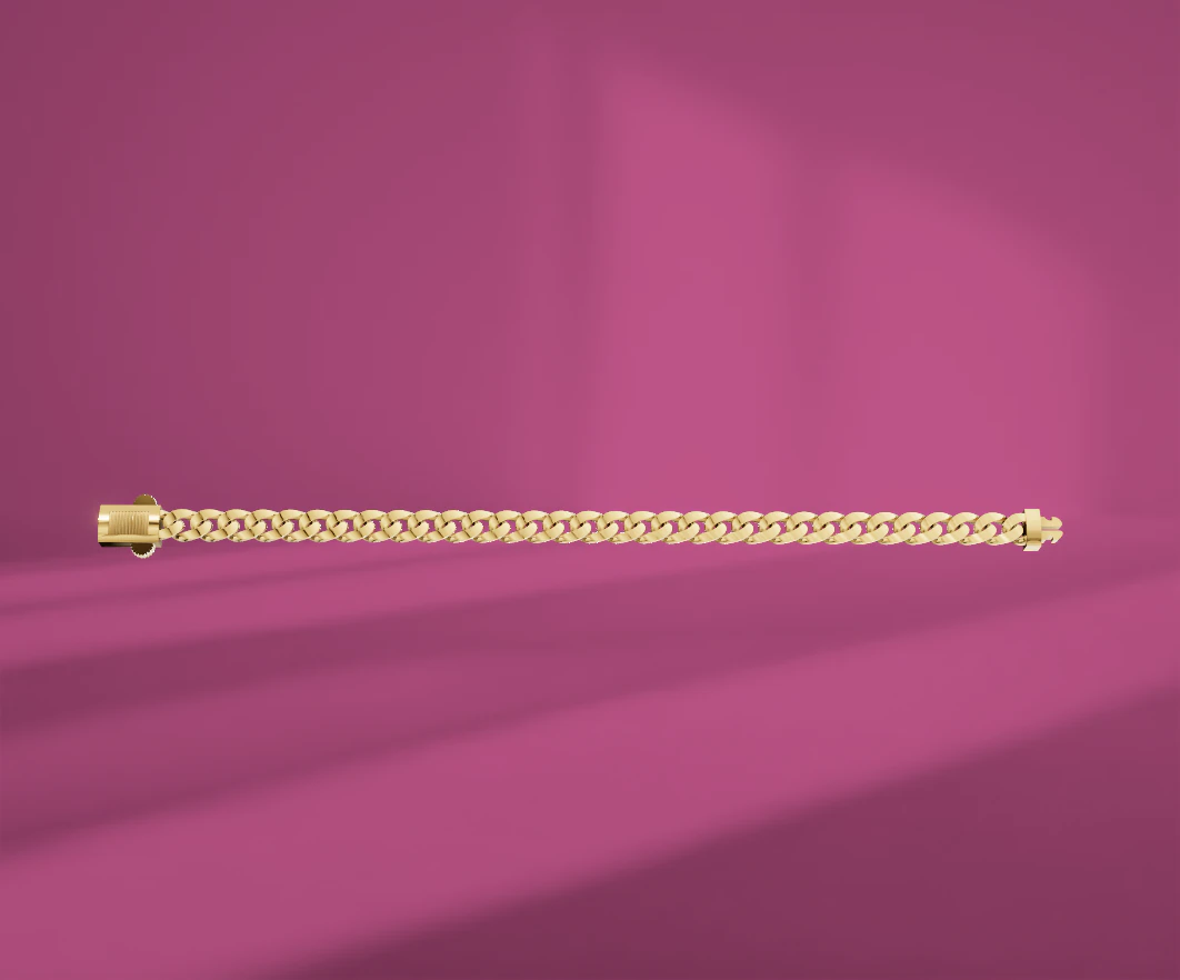 Cuban bracelet 3D Model .c4d .max .obj .3ds .fbx .stl .blend 