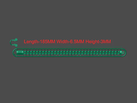 Cuban bracelet 3D Model