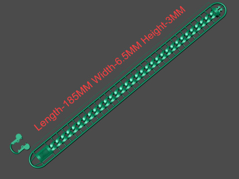 Cuban bracelet 3D Modell