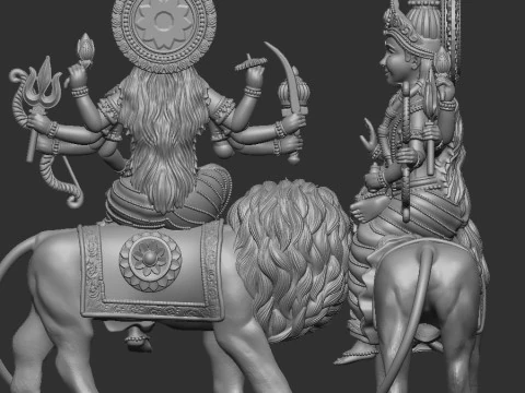 Durga ji 3D Model