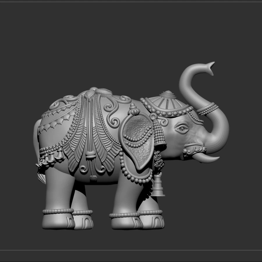 Elephant 3D Model .c4d .max .obj .3ds .fbx .stl .blend 