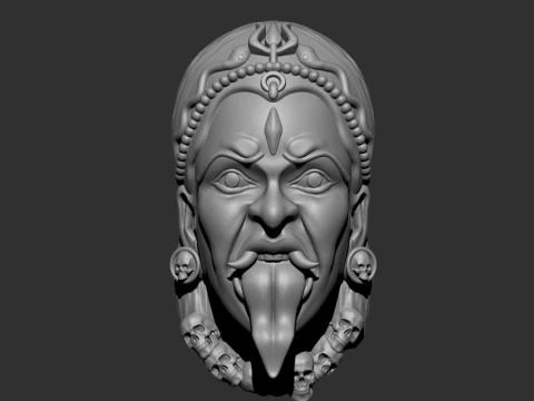 Cara de Kali ma Modelo 3D