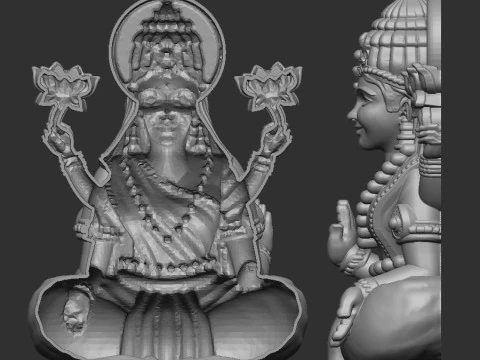 Laxmi ji 3D Model