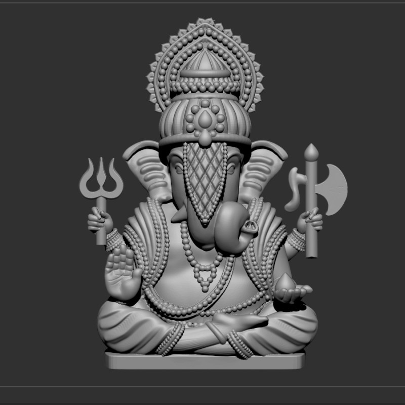 Ganesha 3D 모델 .c4d .max .obj .3ds .fbx .stl .blend