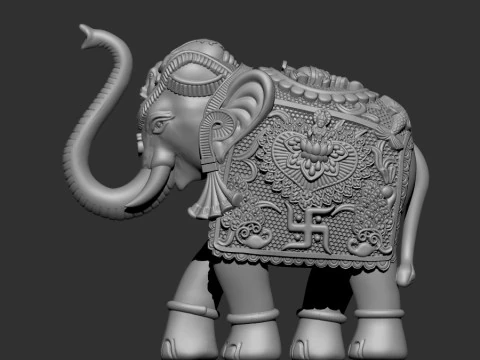 Gajah Kerajaan Model 3D