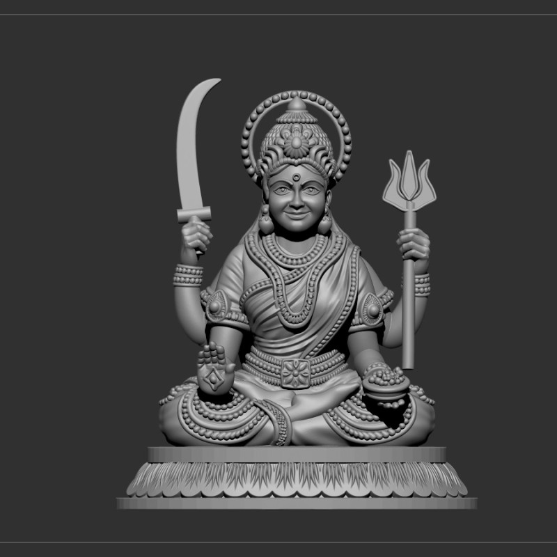 Annapurna Devi Modèle 3D .c4d .max .obj .3ds .fbx .stl .blend