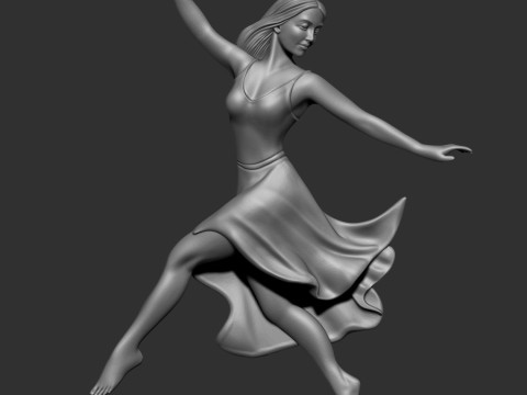 Dancing girl 3D Modell