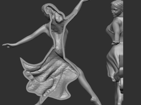 Dancing girl 3D Model