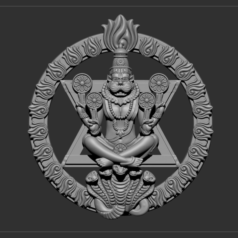Narsimha 3D Модель .c4d .max .obj .3ds .fbx .stl .blend