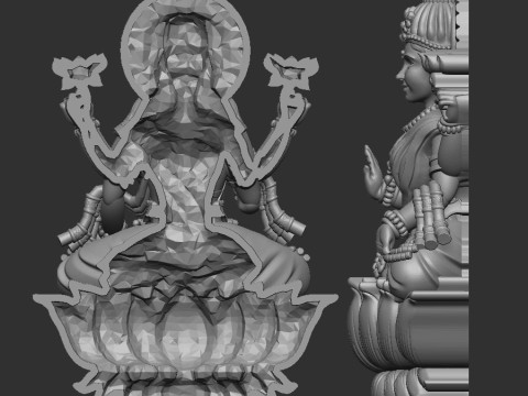 Laxmi ji 3D Model