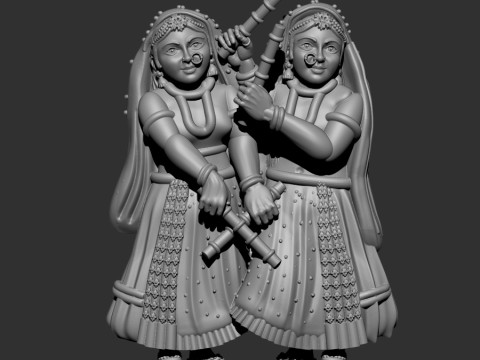 Dancing girl 3D Modell